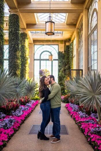 Longwood Gardens Engagement Photos