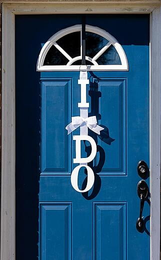 I Do Wedding Door Decoration